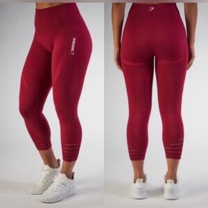 Gymshark Pink Red Leggings Size S